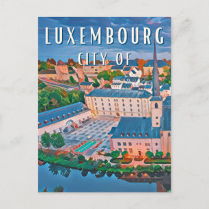 Carte Postale Luxembourg, ville cosmopolite et multilingue