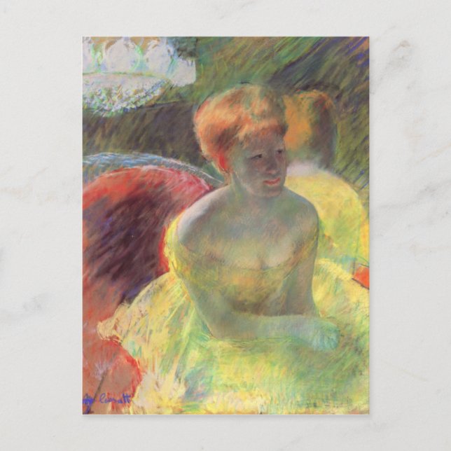 Carte Postale Lydia de Cassatt penche sur ses bras (Devant)