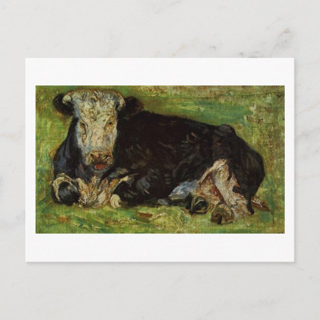Carte Postale Lying Cow, Vincent van Gogh (Devant)