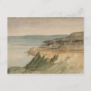 Carte Postale Lyme Regis, Dorset, c.1797 (avec crayon sur tex)