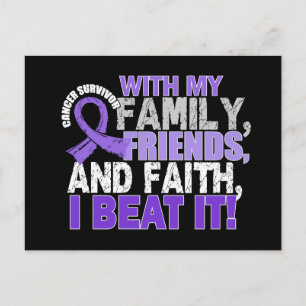 Carte Postale Lymphome de Hodgkin Survivor Famille amis Foi