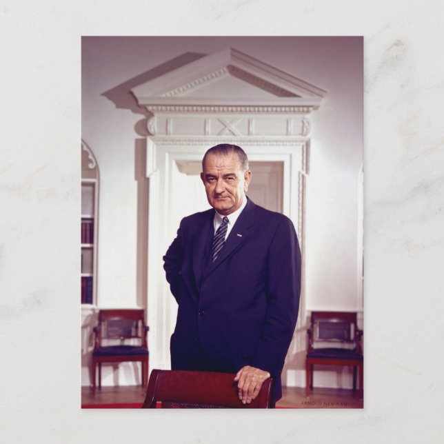 Carte Postale Lyndon B Johnson (Devant)