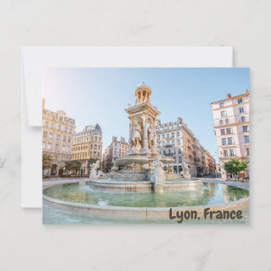 Carte Postale Lyon, France Jacobins Fontaine Carré
