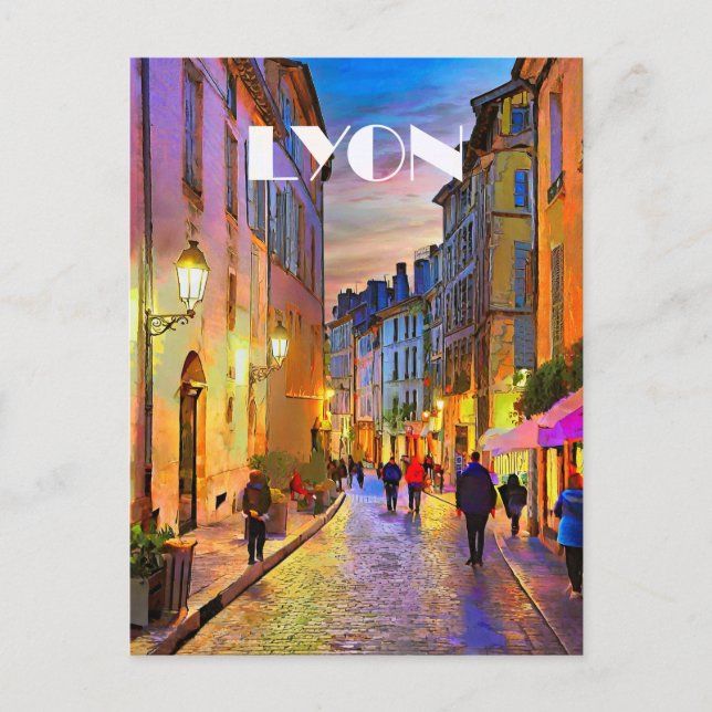 Carte Postale Lyon Photo Vintage (Devant)