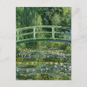 Carte Postale Lys à eau Claude Monet et pont japonais