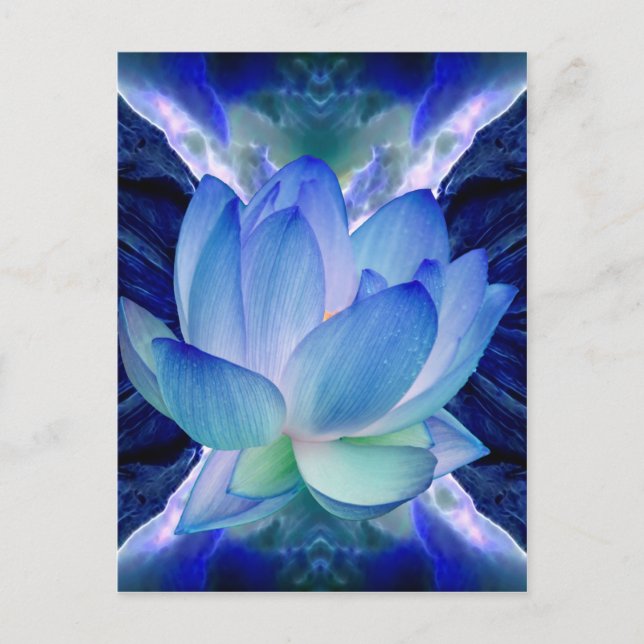 Carte Postale Lys de lotus bleu (Devant)