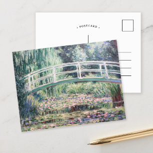Carte Postale Lys d'eau blanche CLAUDE MONET