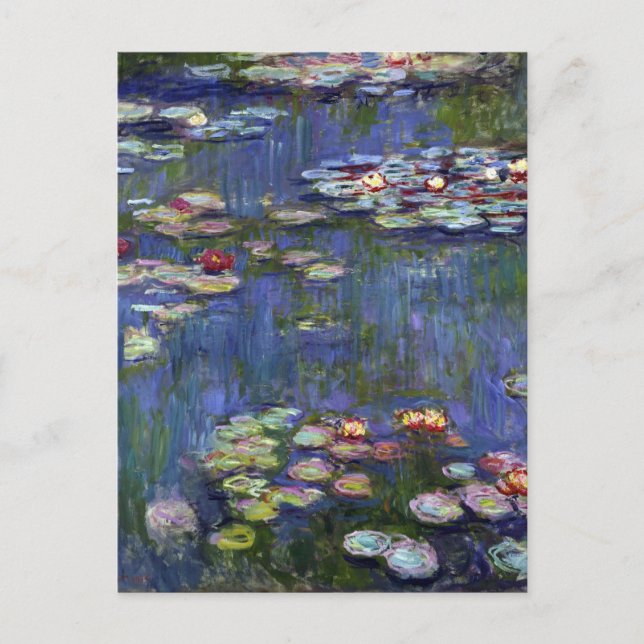 Carte Postale Lys d'eau Claude Monet (Devant)