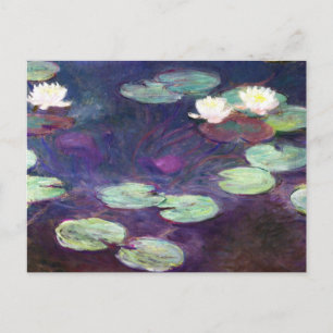 Carte Postale Lys d'eau, rose, 1897-99 Claude Monet cool, vieux