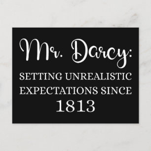 Carte Postale M. Darcy : Attentes irréalistes Depuis 1813