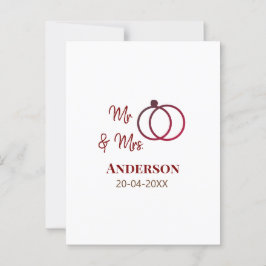 Carte Postale M. & Mme ajoutent le nom de famille date année cad