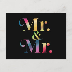 Carte Postale M. & Mme Gay Enterrement de vie de garçon Mariage 