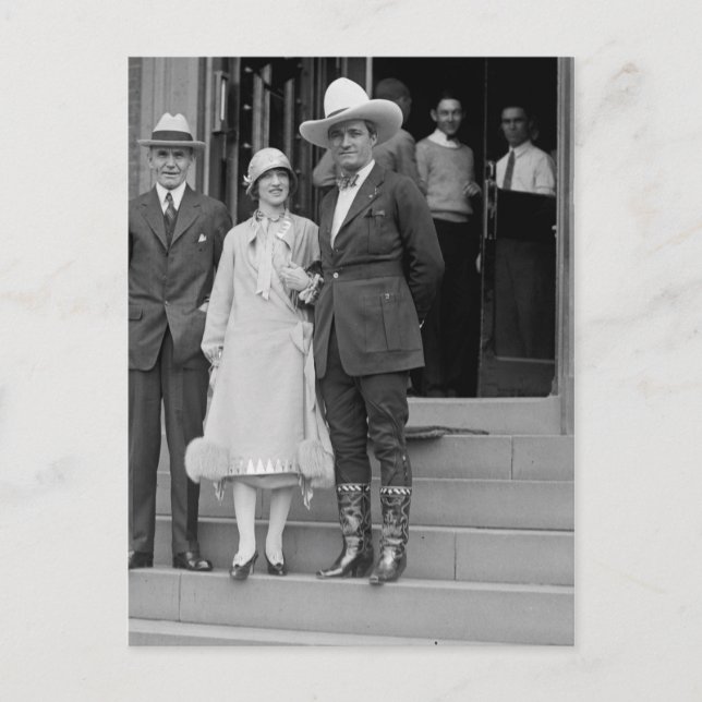 Carte Postale M. & Mme Tom Mix (Devant)