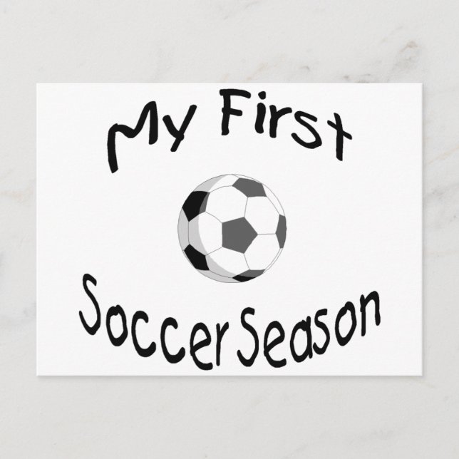 Carte Postale Ma 1ère saison de football (Devant)