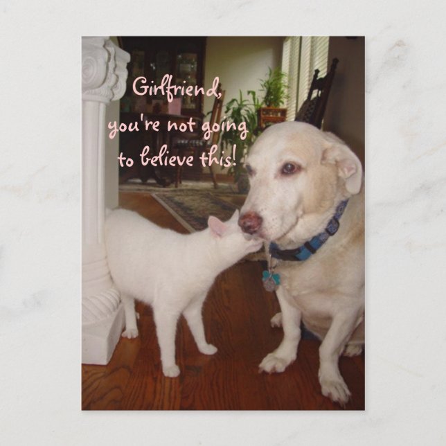 Carte Postale Ma petite amie, tu n'y croiras pas ! (Devant)