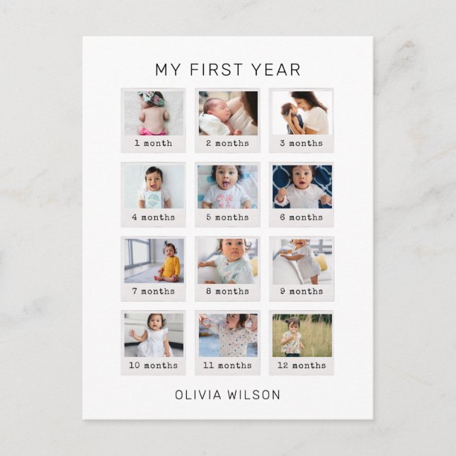 Carte Postale Ma Première Année (Devant)