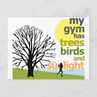 Carte Postale Ma Salle De Fitness A Des Arbres