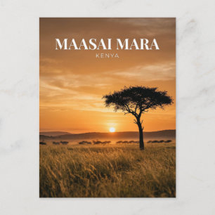 Carte Postale Maasai Mara, Narok, vallée du Rift