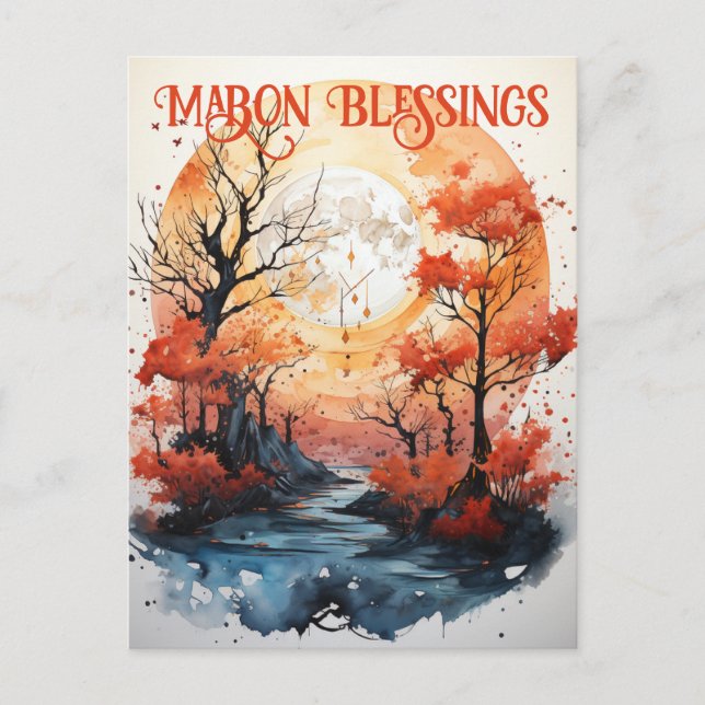 Carte postale Mabon Blessings (Devant)