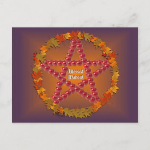 Carte Postale Mabon Pentacle