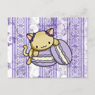 Carte Postale Macaron Kitty