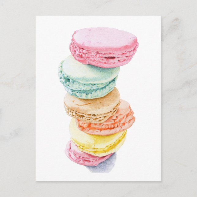 Carte postale Macarons (Devant)