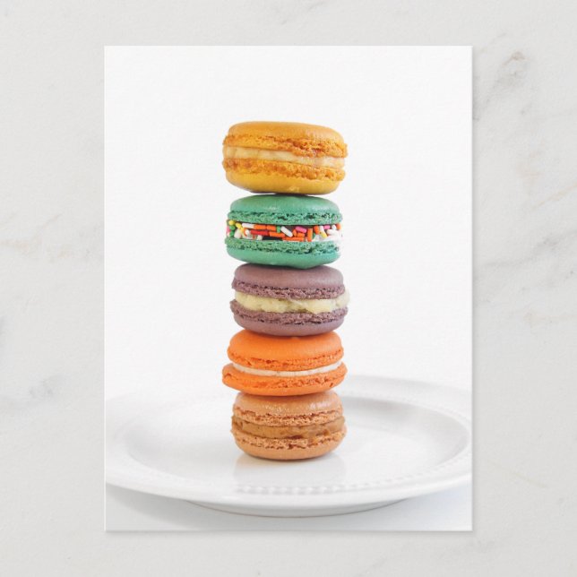 Carte Postale Macarons (Devant)
