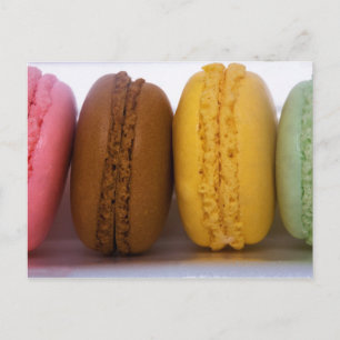 Carte Postale Macarons français gastronomiques importés (macaron