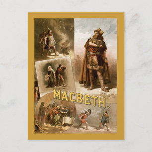 Carte Postale Macbeth, la Play 1884