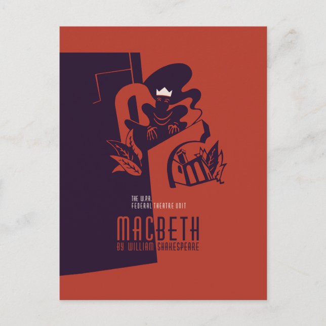 Carte Postale MacBeth William Shakespeare (Devant)