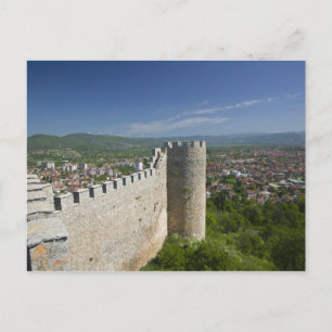 Carte Postale MACÉDOINE, Ohrid. Château de Car Samoil /