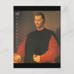 Carte Postale Machiavelli 3 quarts avec Blackadder
