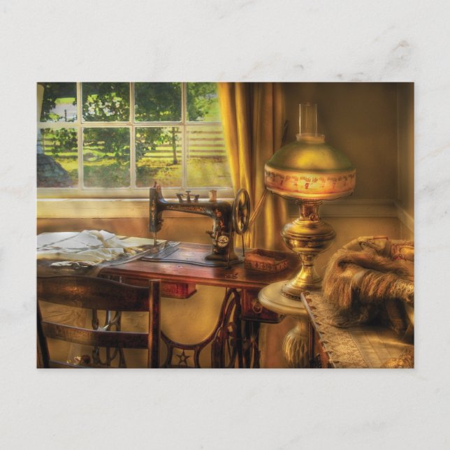 Carte Postale Machine à coudre - Machine à coudre domestique (Devant)