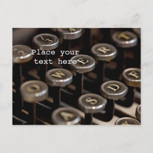 Carte Postale Machine à écrire