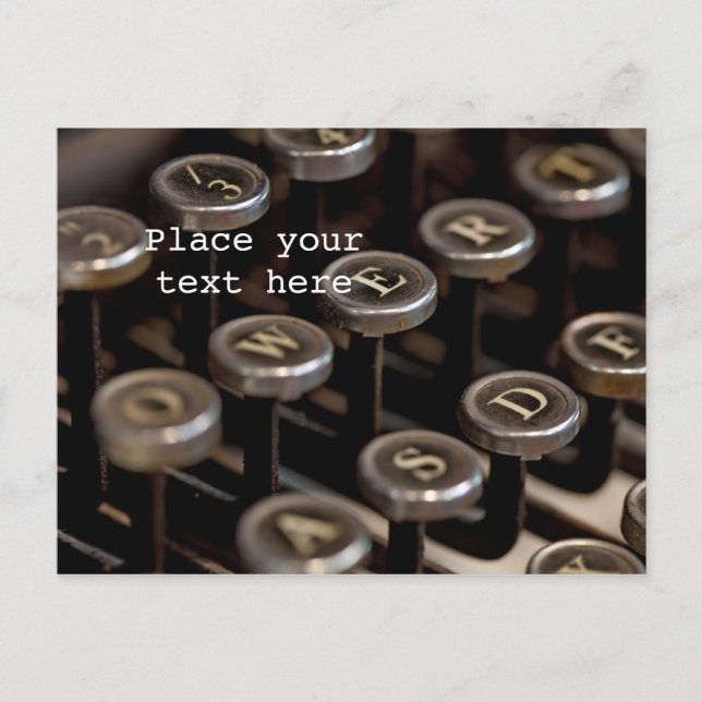 Carte Postale Machine à écrire (Devant)