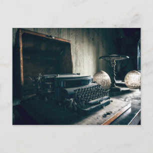 Carte Postale Machine à écrire vintage