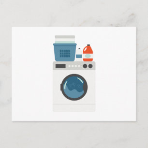 Carte Postale Machine à laver