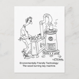 Carte Postale Machine clé de combustion du bois