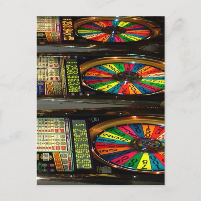 Carte Postale Machines à sous Las Vegas (Devant)