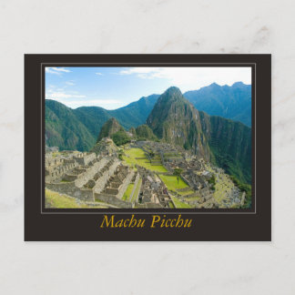Carte Postale Machu Picchu