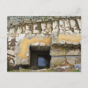 Carte Postale Machu Picchu, Pérou, Fontaine
