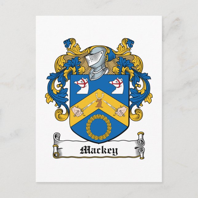 Carte Postale Mackey Family Crest (Devant)