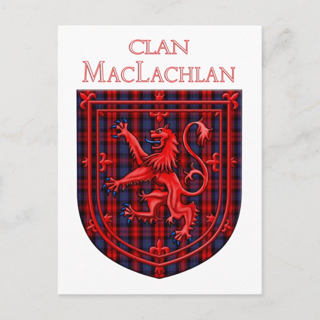 Carte Postale Maclachlan Tartan Scottish Plaid Lion Rampant (Devant)