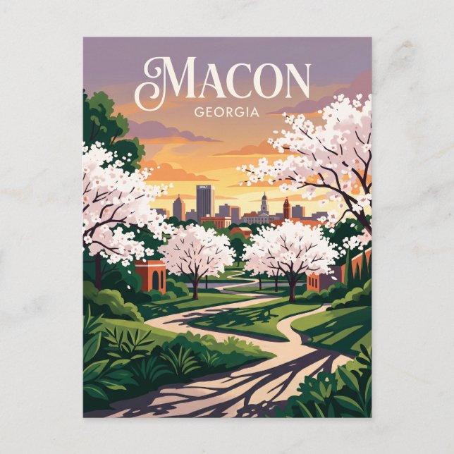 Carte Postale Macon États-Unis (Devant)