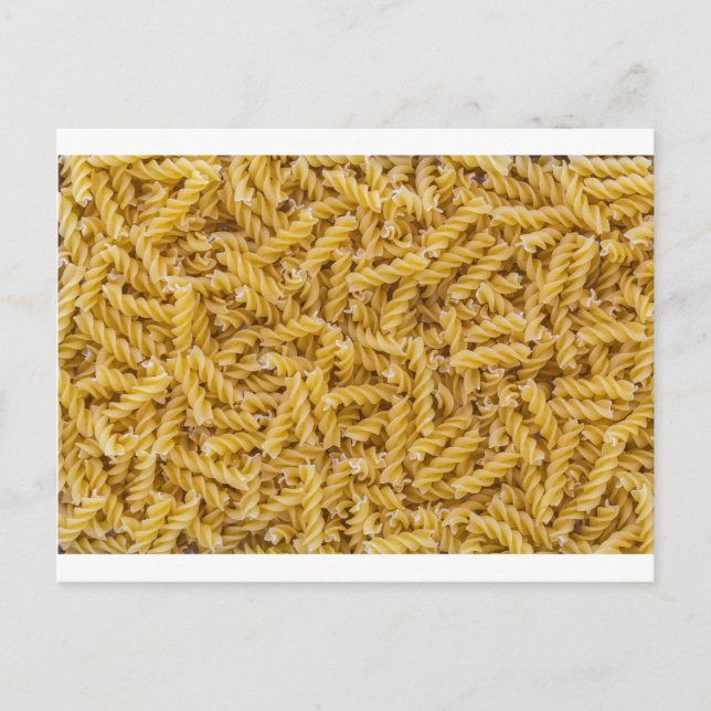 Carte Postale Macro pasta Fusilli en tant que structure arrière  (Devant)