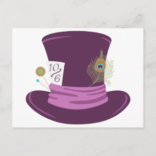 Carte Postale Mad Hatter Casquette
