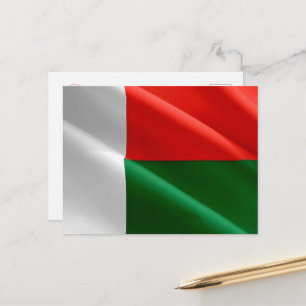 Carte Postale Madagascar - Drapeau qui Flotte -