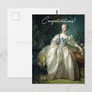 Carte Postale Madame Bergeret 1766 Boucher Félicitations