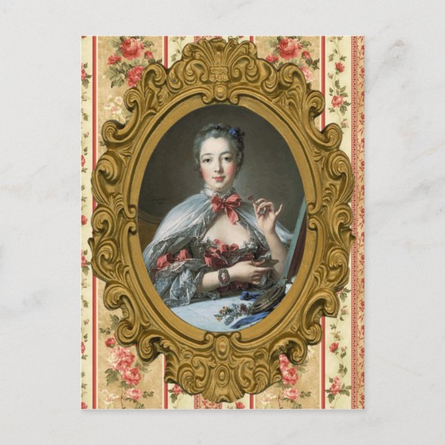 Carte Postale Madame de Pompadour (Devant)