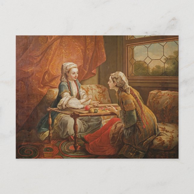 Carte Postale Madame de Pompadour dans le rôle du fortuneteller (Devant)